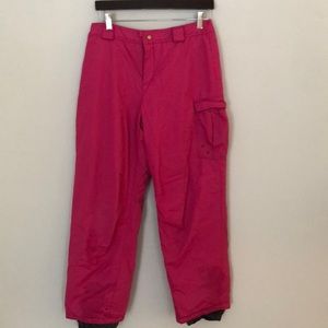 Girls ski pants hot pink